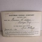 Vintage 1930 Eastman Kodak Visitor Pass Kodak Park Rochester Ny   Aerial Photo