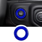 Push To Start Button Cover For Jeep Wrangler Jlu Jl 2018-2025 - 1pcs   real Blue