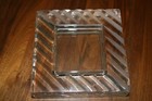 Vintage Heavy Crystal Ashtray 6  X 6    Square Thick Glass