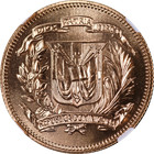 1974 Dominican Republic Gold 30 Pesos Central American Games Ngc Ms67