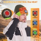 Woomer Heated Beanie Winter Head Warmer Electric Unisex Rechargeable Cap Heated
