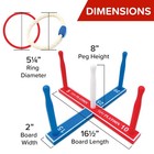 Premium Ring Toss Game Set For Kids   Adults - Includes 8 Rope   8 Plastic Rings