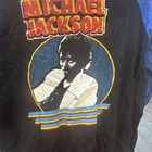 Michael Jackson Thriller Tour Raglan Long Sleeve T-shirt Blue black