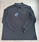 Nwt  Polo Ralph Lauren Classic Fit Black Long Sleeve Polo Shirt Sz Xxl