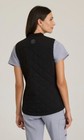 Greys Ananomy Spandex Stretch Black Women Scrub Vest With Zipper   Grsv845  Nwt