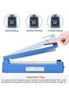 Impulse Sealer For Sealing Mylar Pe Pp Poly Bags 300 Mm