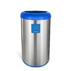 Ninestars Trash Can Touchless Motion Sensor Lid Burgundy Stainless Steel 3 Gal 