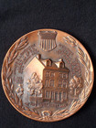 1964 Metal Arts Longacre-morgan Coin Designers 3in  Bronze Medal First U s  Mint