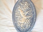 Vintage Large Blue Incolay Stone Jewelry Box Birds Of Paradise Relief 9 5  Read 