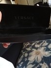 Versace 1184 1261 Half Rim Black Eyeglass Frames 53mm 18mm 140mm Plastic Metal