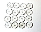 Antique Camphor Frosted Glass Round Cut Center Hole 2 5mm 13x3 5mm Wholesale