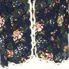 Vintage Plus Preferred Jacket Womens 26w Floral Pearl Button Lace Trim