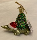 Alligator  Carrying Christmas Tree Ornament For Gator Fans
