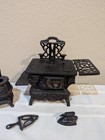 Antique Crescent Cast Iron Wood Stove - Vintage - Child s salesman Sample