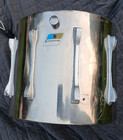 Ludwig 12 X 15  Stainless Steel  Marching Tom W  Mach Lugs For Repair