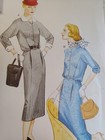 Vogue 2445 Dress Slim Fit Sewing Pattern Ladies 6 8 10 Uc Vtg Repro 1950 s