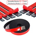 Self Adhesive Rubber Strip Pads Adhesive Backed Solid Seals Gasket Various Sizes