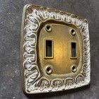Vintage 1960s Kirsch Chateau Double Switch Plate Bf142 Lr28847 Metal Scroll