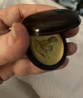 Vintage Travel Makie Lacquer Box Gold Buddha Interior For Incense 1 3 4 Inch