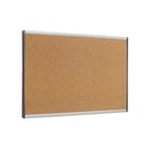 Quartet  Cubicle Bulletin Board   Corkboard  24 In  X 14 In   aluminum Frame 