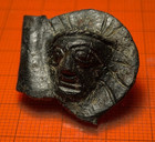 Ancient Roman Bronze Head Appliqu   very Rare  circa 300 - 400 Ad