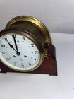 Vintage Schatz Royal Mariner Ships Bell Clock  With Key  Chimes  Works