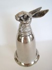 Signed Gucci Italy 7  Tall Silver Hare Rabbit Stirrup Cup Purchased At Tiffany s