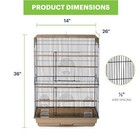 Flight Cage For Multiple Small Birds  Steel Metal And Plastic Cage Home Crate