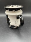 Cats By Nina Lyman Mug Coffee Cup Black White Cat Gold Eyes