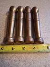 Lot Of 4 Vintage Large Brass Tone Metal Finials Handles legs  Ect