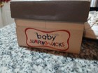 Jumping-jacks Baby Shoes Vintage White Leather Size 2 Estate Find 1950s