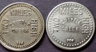 2-cripple Creek Two Miles High-2 Varieties- 2 Tokens    Make Offer--please Read 