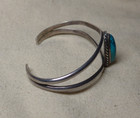 Vintage Old Pawn Native American Turquoise Sterling Silver Cuff Bracelet 6 5 