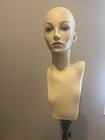 Female Makeup Mannequin Head Bust Display Form For Cosmetics  Beige