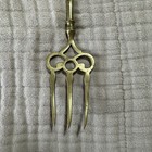 Vintage Brass Toasting Fork Deerage England Pixie Imp Fire Pit Toasting Fork 20   