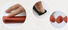 1 Meter High Temperature Resistant Flat Silicone Rubber Foam Sealing Strip Red