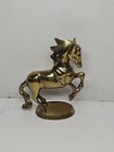 Vintage Brass Horse Figurine  6  Tall  Collectible  