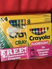 Crayola Crayon 64 Count Plus 8 Extra Fluorescent 72 Total Nos Sealed Vtg 1989