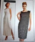 Mccall s Lida Baday Pattern 8246 Side Buttoned Sheath Dress   Maxi Size 6 Uncut