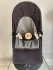 Baby Bjorn Soft Bouncer - Black gray W toy Bar  Clean And Ready To Use