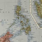 Antique 1956 Map Of Indonesia   Philippines 14   x11