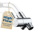 Solid Metal High-flow Shower Diverter Valve      High Water Output  4 Chrome