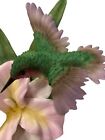 Hummingbird Montefiori Collection Porcelain Figurine With Wood Base
