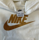 Nwt Girls Nike Size 6 M 110-116 Cm 5-6 Yrs White Hoodie Sweatshirt Pullover