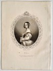 Antique Print Portrait Of Queen Victoria