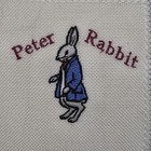 Peter Rabbit Throw Pillow Nursery Blue Cream Calico Excellent Floral Lace 14 