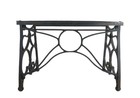 Industrial Style Table All Metal Antique Wrought Iron Sewing Machine Legs