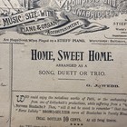 Vintage Bromo-seltzer Home Sweet Home Piano Organ Vocal Sheet Music 1893 Usa