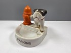 Bulldog Peeing On Fire Hydrant Trinket Dish Ash Tray Vintage Figurine Japan