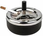 Push Down Ashtray W spinning Tray Metal Ashtray Desktop Ashtray Gift For Men Man